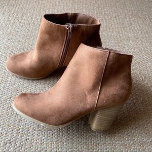 Charlotte Russe Tan Booties